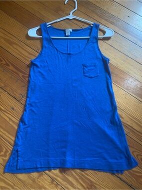 Paraphrase Royal Blue Scoop Tank with Pocket